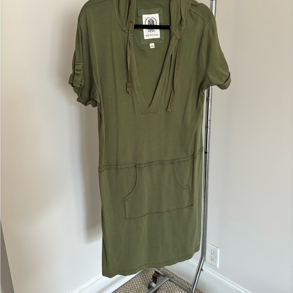 Hooded Green Cover up